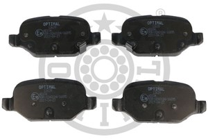 Bremseklosser sett, Bakaksel, FIAT PANDA, 77366388, 77366453