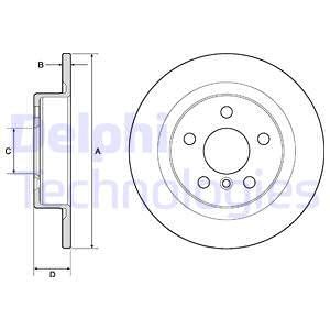 Bremseskive, Bakaksel, BMW,MINI, 3421 6799 367, 34216799367, 34216864141