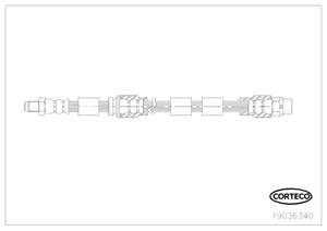 Bremseslange, Foran, Framaksel, på begge sider, BMW X5 [E70, F15, F85], X6 [E71, E72, F16, F86], 34306778260, 34306788436