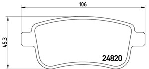 Bremseklosser sett, RENAULT FLUENCE, GRAND SCÉNIC III, MEGANE CC, 440601416R