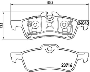 Bremseklosser sett, MINI MINI, MINI Cabriolet, 34211503077, 34216761288, 34216762871, 34216770252, 34316786873