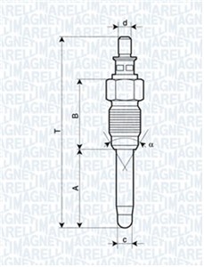 Glødeplugg, RENAULT MEGANE I, MEGANE Classic I, MEGANE Scenic, XS7H6M090AA