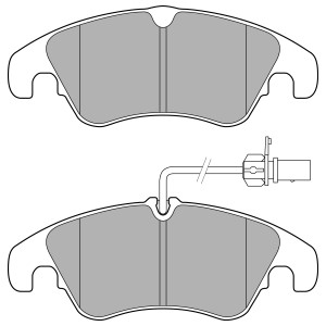 Bremseklosser sett, Framaksel, AUDI A6 Allroad C7, A6 C7, A6 C7 Avant, A7 Sportback, Q5, Q5 Van, 4G0 698 151, 4G0 698 151AA, 4G0 698 151