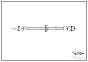 Bremseslange, Framaksel, RENAULT TWINGO I, TWINGO Skåp/halvkombi I, 8200131598