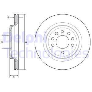 Bremseskive, Bakaksel, SAAB 9-3, 9-3 Kombi, 9-3X, 93192627