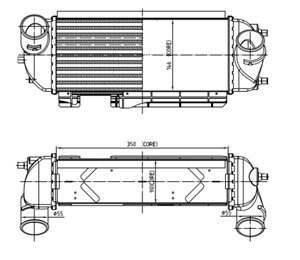 Ladeluftkjøler, HYUNDAI ix35, ix35 Van, KIA SPORTAGE III, 282712F450, 282712F750