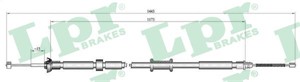 Kabel, parkeringsbremse, Venstre, FIAT 500, 500 C, PANDA, PANDA Skåp/halvkombi, FORD KA, 1541339, 9S512A603BA