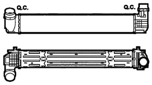 Ladeluftkjøler, RENAULT GRAND SCÉNIC III, MEGANE CC, MEGANE Coupé III, MEGANE Grandtour III, MEGANE Halvkombi III, SCÉNIC III, 144960023