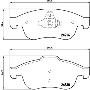 Bremseklosser sett, Framaksel, DACIA,NISSAN,RENAULT, 410300379R, 4106000Q1L, 410600379R, 410605961R, 410607115R, 410608364R, 440603905R,