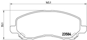Bremseklosser sett, Framaksel, CHRYSLER,CITROËN,DODGE,FIAT,JEEP,LANCIA,MITSUBISHI,PEUGEOT, 00K68020494AC, 05191217AA, 05191244AA, 068035