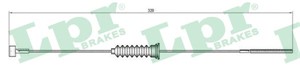 Kabel, parkeringsbremse, Foran, CITROËN ZX, ZX Break, PEUGEOT 306 Cabriolet, 522409, 90495463