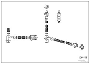 Bremseslange, Framaksel høyre, Høyre, NISSAN PRIMERA, 46210AV00A, 46210AV720
