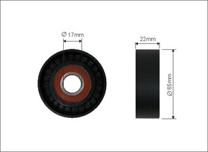 Strammerull, kilerem med ribber, AUDI A3 Sportback, Q3, TT, TT Roadster, VW JETTA III, 07K 145 172 B, 07K145172B, 7K 145 172 B