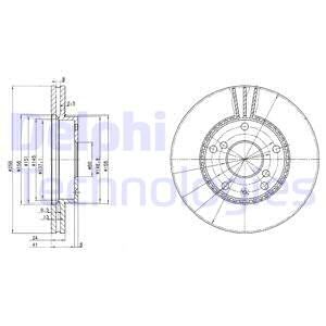 Bremseskive, Framaksel, DAEWOO LEGANZA, 96218420, 96238673