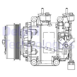 Kompressor, klimaanlegg, HONDA CR-Z, INSIGHT, 38810-RBJ-A01, 38810-RBJ-A02