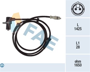Sensor, hjulturtall, framaksel, Høyre eller venstre, CITROËN,FIAT,PEUGEOT, 4545 90, 4545.90, 46776188, 59232005