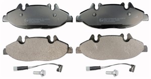 Bremseklosser sett, Framaksel, MERCEDES-BENZ VIANO [W639], VITO / MIXTO Skåp [W639], VITO Buss [W639], 000 421 61 10, 0004216110, 001 42
