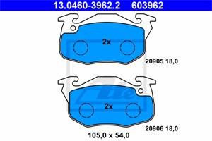 Bremseklosser sett, Framaksel, CITROËN,PEUGEOT, 4251 27, 4251 37, 4251 41, 4251 47, 4251 65, 4252 75, 4254 99