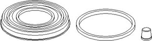 Reparasjonssett, bremseklave, Framaksel, OPEL,VAUXHALL, 03487152, 16 05 464