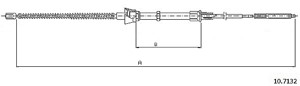 Kabel, parkeringsbremse, Bak, Høyre, Venstre, SEAT,VW, 6N0 609 721F, 6N0 609 721J