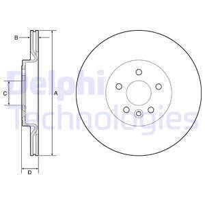 Bremseskive, Bakaksel, JAGUAR F-PACE, I-PACE, XE, LAND ROVER DISCOVERY SPORT, DISCOVERY SPORT VAN, RANGE ROVER VELAR, LR090699, T4A2061