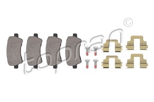 Bremseklosser sett, Bakaksel, FORD,LAND ROVER,VOLVO, 1 439 866, 1 459 450, 1 503 969, 1 752 093, 30671574, 30671575, 30742491, 30742516,
