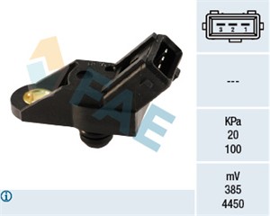 Sensor, sugerørtrykk, CITROËN,FIAT,LANCIA,PEUGEOT,RENAULT, 1920 0E, 1920 9H, 1920.0E, 96 18 261 580, 96 182 615, 96.182.615, 9618261580