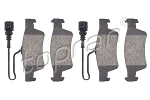 Bremseklosser sett, Bakaksel, VW TOUAREG, TRANSPORTER Buss V, TRANSPORTER Flak/chassi V, TRANSPORTER Skåp V, 7H8 698 451, 7L6 698 451, 7
