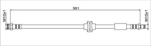 Bremseslange, Høyre bakaksel, Venstre bakaksel, FIAT 500X, JEEP RENEGADE SUV, 51941569, 52005328, 52141513