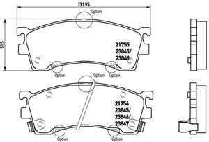 Bremseklosser sett, Framaksel, FORD USA,MAZDA, 1U0J3328Z, 1U0L3328Z, 1U1E3328Z, 3401278, 341278, 3894048, 3898530, 3915220, 3922123, 397