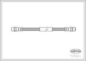 Bremseslange, Framaksel, VW, 251611775A