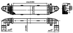 Ladeluftkjøler, MERCEDES-BENZ, 002 997 83 94 S2, 002 997 83 94, 119 050 17 11 S2, 119 050 17 11, 2045000000, 210552, A2045000000, B366-1