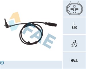 Sensor, hjulturtall, Framaksel, ABARTH,ALFA ROMEO,FIAT,OPEL, 1238399, 13260662, 13381153, 2L2Z 2C190 AC, 2L2Z-2C190-AA, 2L2Z-2C190-AB, 5