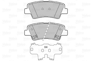 Bremseklosser sett, Bakaksel, HYUNDAI,KIA,SSANGYONG, 48413341A0, 48413-341A0, 583022EA31, 58302-2EA31, 583022HA50, 58302-2HA50, 583022KA