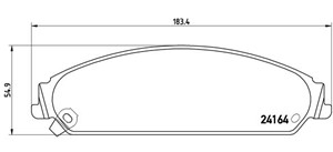 Bremseklosser sett, Framaksel, CHRYSLER 300C, 300C Touring, DODGE CHALLENGER Coupé, CHARGER, LANCIA THEMA, 05137666AA, 05142558AA, 05142