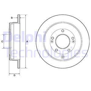 Bremseskive, Bakaksel, HYUNDAI GRANDEUR, ix35, KIA OPIRUS, 584113L000, 58411-3L000, 584113L010, 58411-3L010, 584113S100