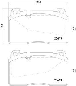 Bremseklosser sett, Framaksel, AUDI A6 C7, A6 C7 Avant, A7 Sportback, Q5, Q5 Van, PORSCHE MACAN, 8R0698151AA, 8R0698151C, 8R0698151H, 8R