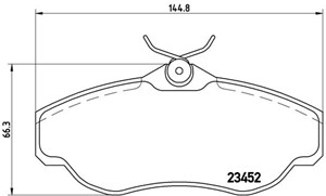 Bremseklosser sett, LAND ROVER DISCOVERY II, RANGE ROVER II, SFP000210, SFP100460, SFP100480, SFP100580, SFP100590, SFP500150, STC1880,