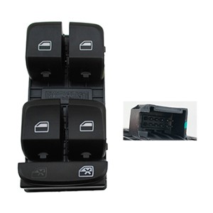 Bryter, vindusløfter, AUDI A4 Allroad B8, A4 B8, A4 B8 Avant, A5 Sportback, Q5, 8K0 959 851 D, 8K0 959 851 DV10, 8K0 959 851 V10, 8KD 95