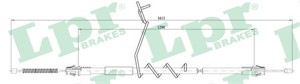 Kabel, parkeringsbremse, Bak, Venstre, FORD TRANSIT Flak/chassi, TRANSIT Skåp, 4331045, 4469261