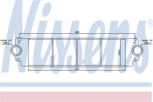 Ladeluftkjøler, VW, 7E0145804B, 7H0.145.804 A, 7H0.145.804 B