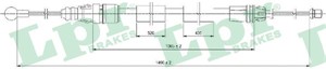 Kabel, parkeringsbremse, Bak, Venstre, NISSAN,OPEL,RENAULT,VAUXHALL, 3653000QAD, 7700312837, 8200263819