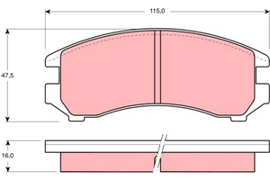 Bremseklosser sett, Framaksel, NISSAN,SUZUKI, 41060-67A85, 41060-72A85, 41060-72A86, 41060-72A89, 41060-73A85, 41060-76A87, 41060-94M85,