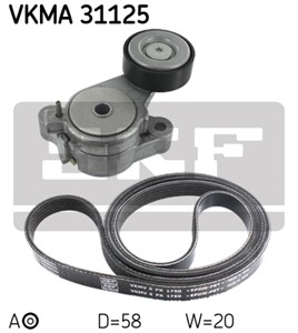 Kileribberemsett, AUDI,SEAT,SKODA,VW, 03C 145 299 D, 03C 145 299 M, 03C 145 933 A