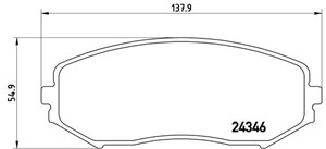 Bremseklosser sett, Framaksel, SUZUKI GRAND VITARA I, GRAND VITARA II, GRAND VITARA Terrängbil öppen I, XL7, 5520065J00, 5520065J10, 552