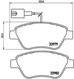 Bremseklosser sett, CITROËN,FIAT,PEUGEOT, 425406, 425407, 425496