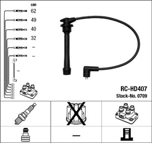 Tennledningssett, HYUNDAI,KIA, 27501-23A00, 27501-23B00, 27501-23B01, 27501-23B70