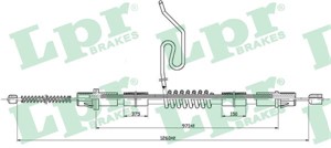 Kabel, parkeringsbremse, Bak, Høyre, FORD TRANSIT Buss, TRANSIT Flak/chassi, TRANSIT Skåp, TRANSIT TOURNEO Buss, 4095179