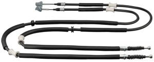 Kabel, parkeringsbremse, Bakre venstre, Høyre bak, OPEL,VAUXHALL, 05 22 453, 13153654, 5 22 453