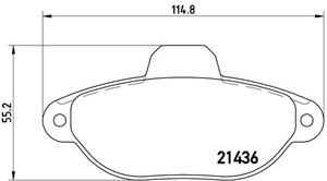 Bremseklosser sett, FIAT PUNTO, PUNTO Cabriolet, PUNTO Van, LANCIA Y, 0000005892736, 0000071772226, 1559698, 1575620, 1669578, 71737178,